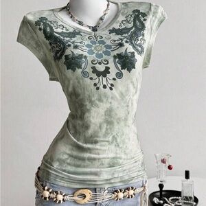 NEW Elegant Paisley Print Women's Top